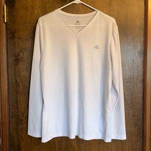 White Adidas long sleeve shirt